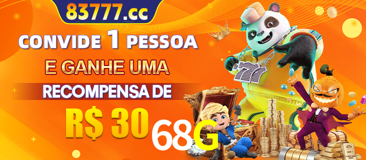 Banner institucional da 68G sobre parceria de marcas e criação de uma marca de excelência, apresentando os mascotes de jogos populares como o Fortune Tiger.