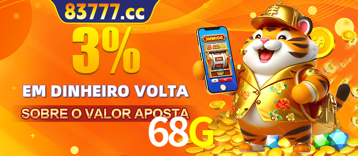 Promoção para baixar e instalar o aplicativo do cassino 68G. O banner oferece uma recompensa de R1aR1aR8, com a imagem de uma cobra sobre moedas de ouro.