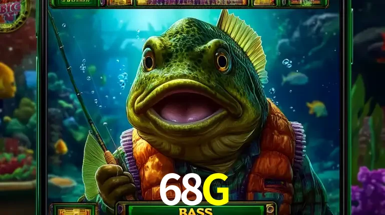Personagem de peixe pescador do popular jogo de slot com tema de pescaria, uma das emocionantes opções de caça-níqueis para jogar e ganhar no cassino 68G.